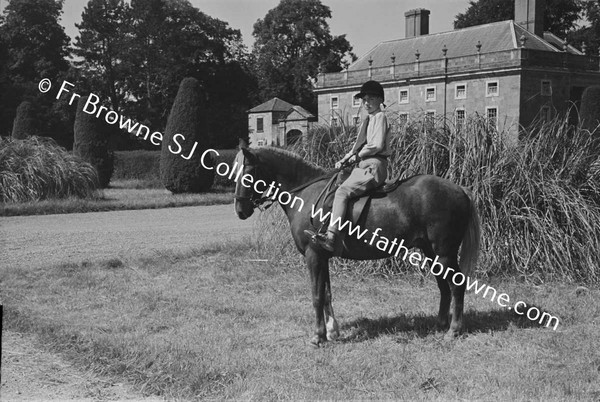 AT CASTLETOWN CHILDREN RIDING HON PATRICK CAREW